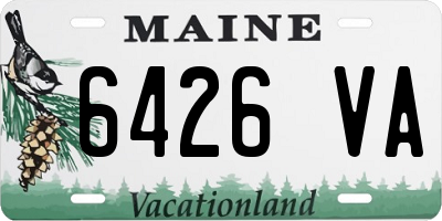 ME license plate 6426VA
