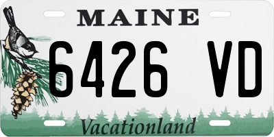 ME license plate 6426VD