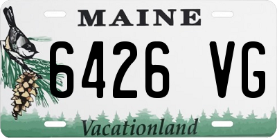 ME license plate 6426VG