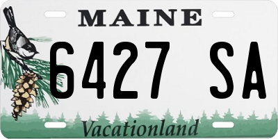 ME license plate 6427SA