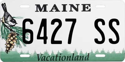 ME license plate 6427SS