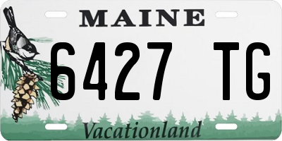ME license plate 6427TG