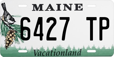 ME license plate 6427TP
