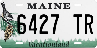 ME license plate 6427TR