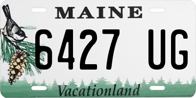 ME license plate 6427UG
