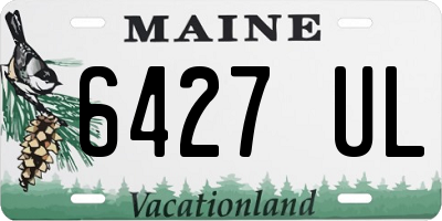 ME license plate 6427UL