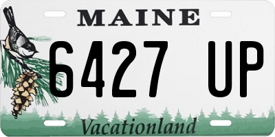 ME license plate 6427UP