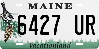 ME license plate 6427UR