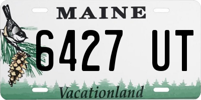 ME license plate 6427UT