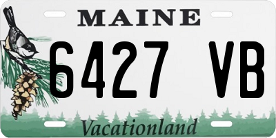 ME license plate 6427VB