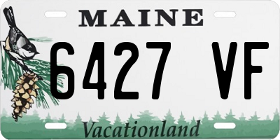 ME license plate 6427VF