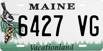 ME license plate 6427VG