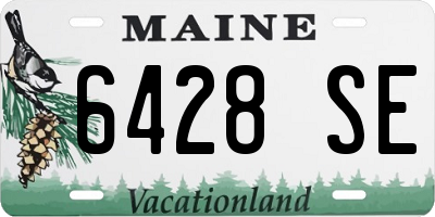 ME license plate 6428SE