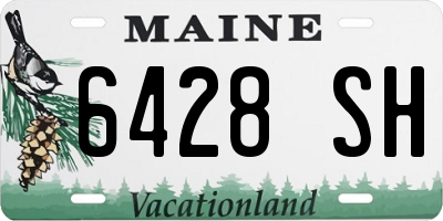 ME license plate 6428SH