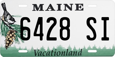 ME license plate 6428SI