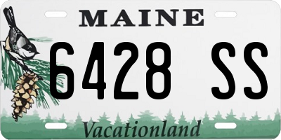 ME license plate 6428SS