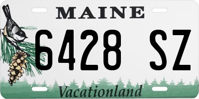 ME license plate 6428SZ