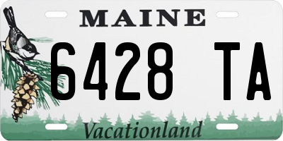 ME license plate 6428TA
