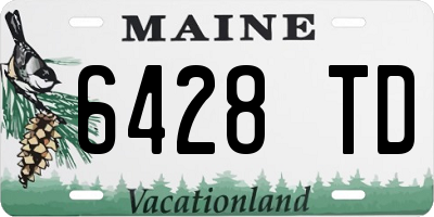 ME license plate 6428TD