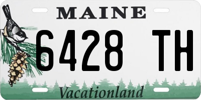 ME license plate 6428TH
