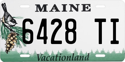 ME license plate 6428TI