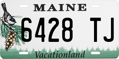 ME license plate 6428TJ