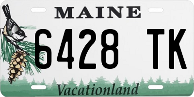 ME license plate 6428TK