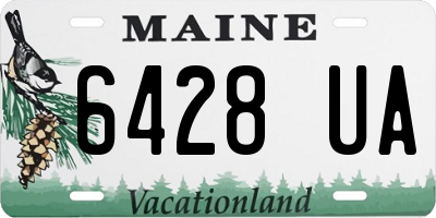 ME license plate 6428UA