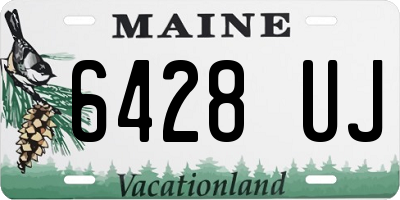 ME license plate 6428UJ