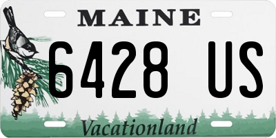 ME license plate 6428US