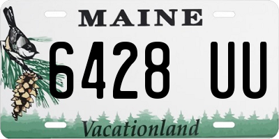 ME license plate 6428UU