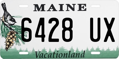 ME license plate 6428UX