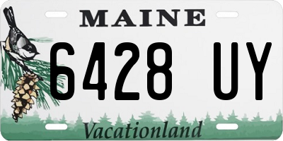 ME license plate 6428UY