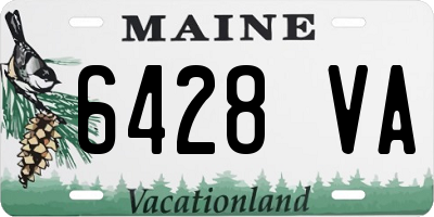 ME license plate 6428VA