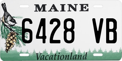 ME license plate 6428VB