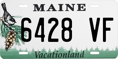 ME license plate 6428VF