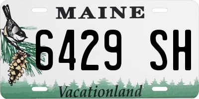 ME license plate 6429SH