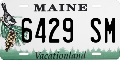 ME license plate 6429SM