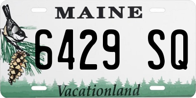 ME license plate 6429SQ