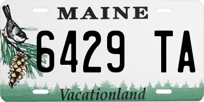 ME license plate 6429TA