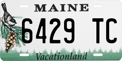 ME license plate 6429TC