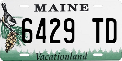 ME license plate 6429TD