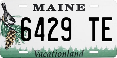 ME license plate 6429TE