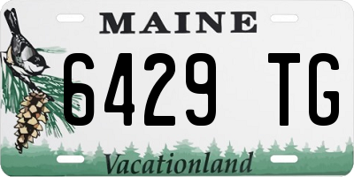 ME license plate 6429TG