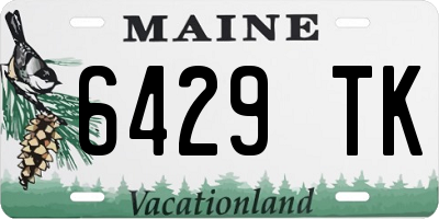 ME license plate 6429TK
