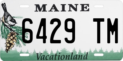 ME license plate 6429TM