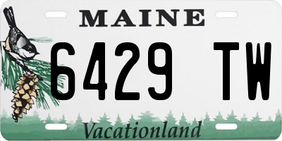 ME license plate 6429TW