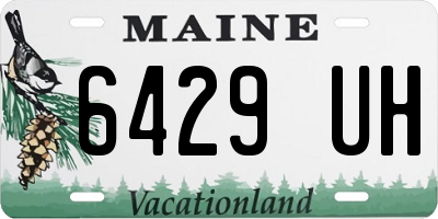 ME license plate 6429UH