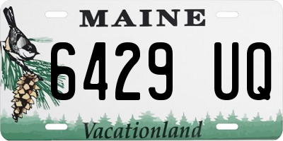 ME license plate 6429UQ