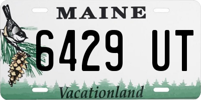 ME license plate 6429UT